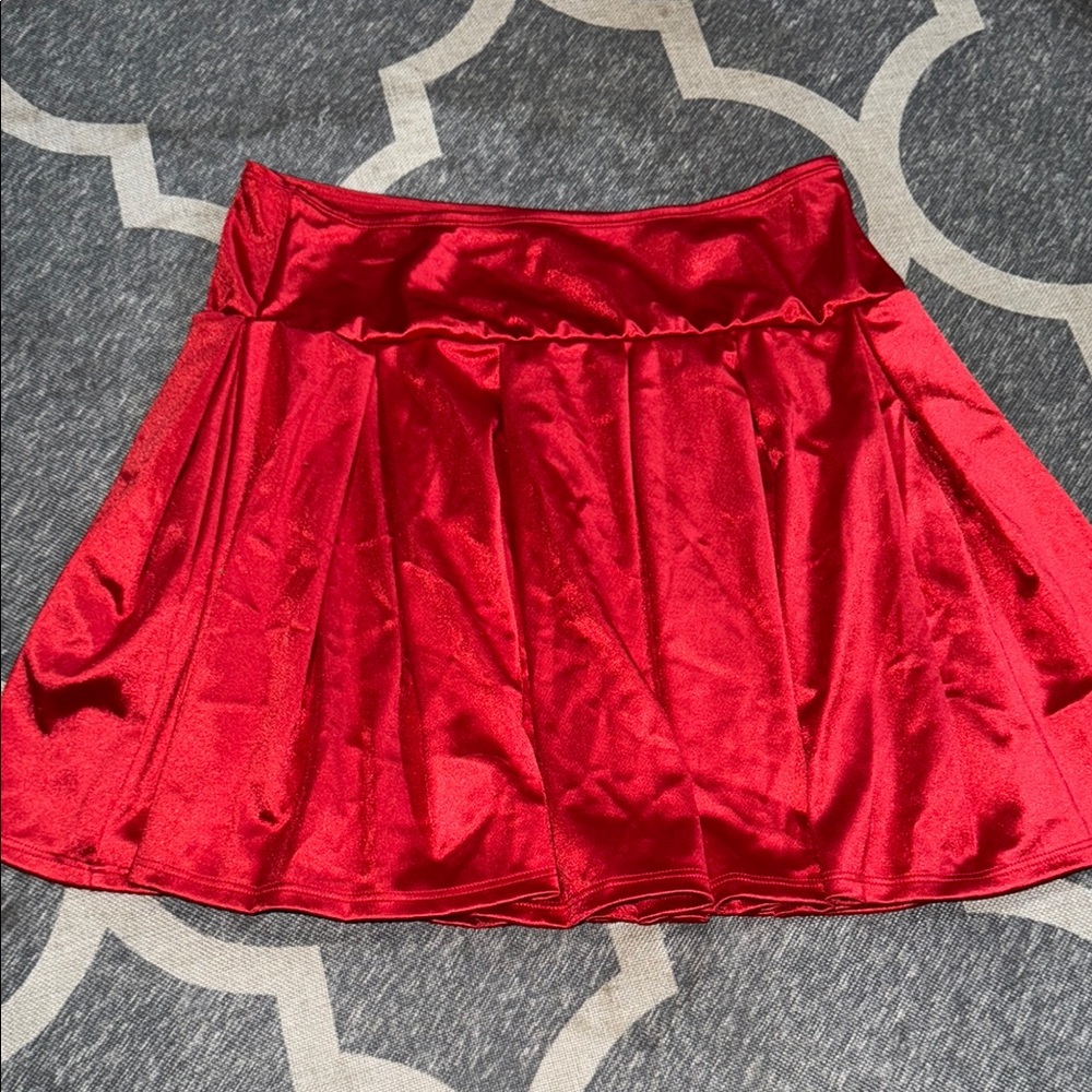 Elegant Red Women's Skirt
